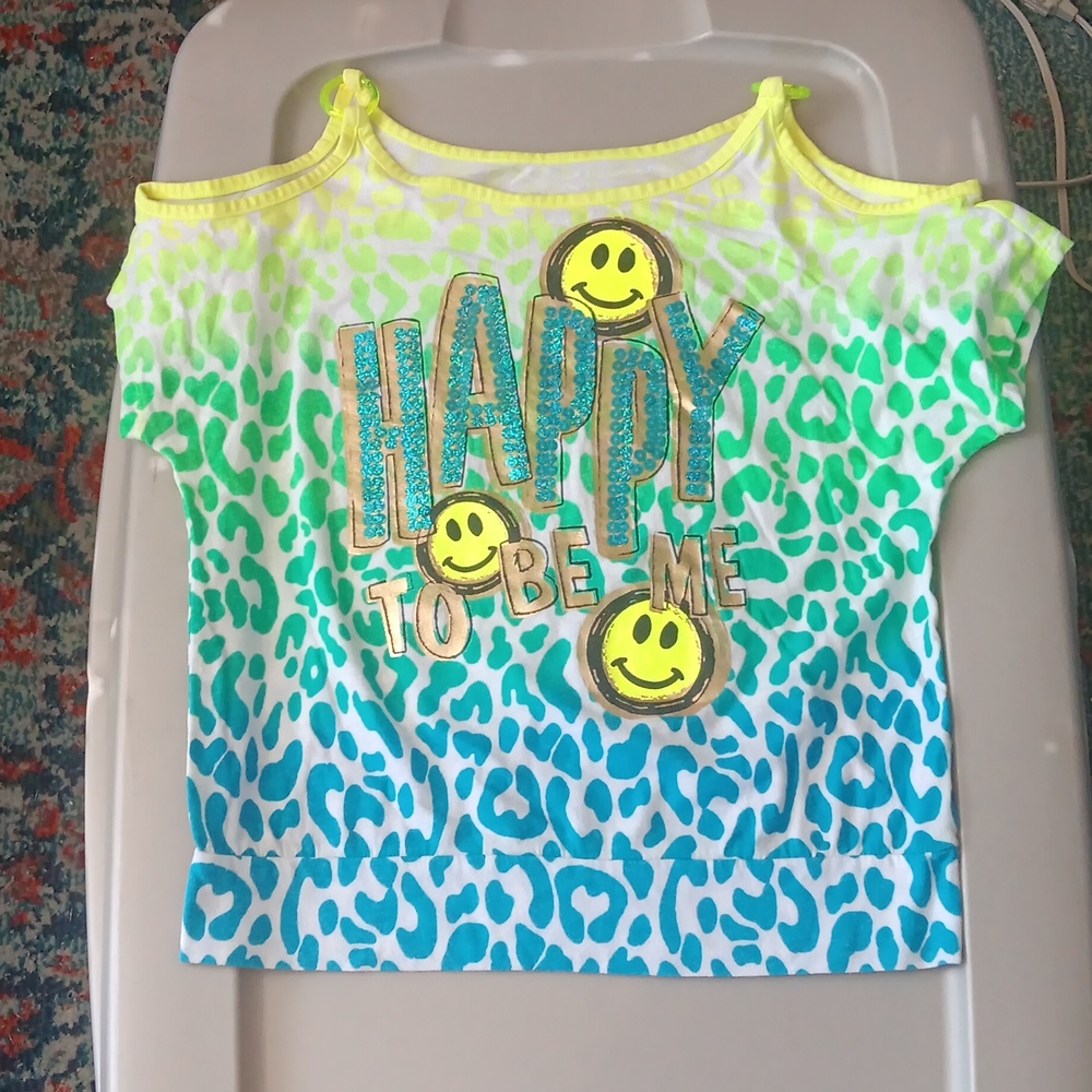 Justice cold shoulder top